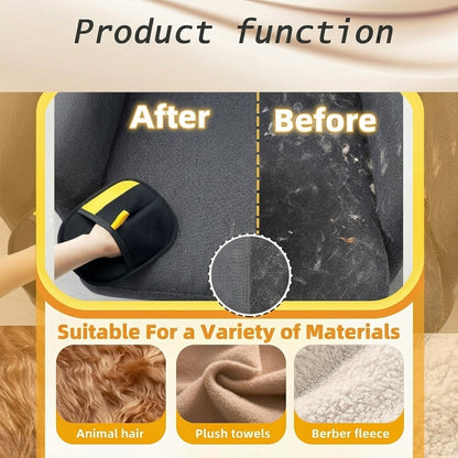 Pet Hair Remover Glove - Reusable Lint Remover for Sofa, Bed & Clothes